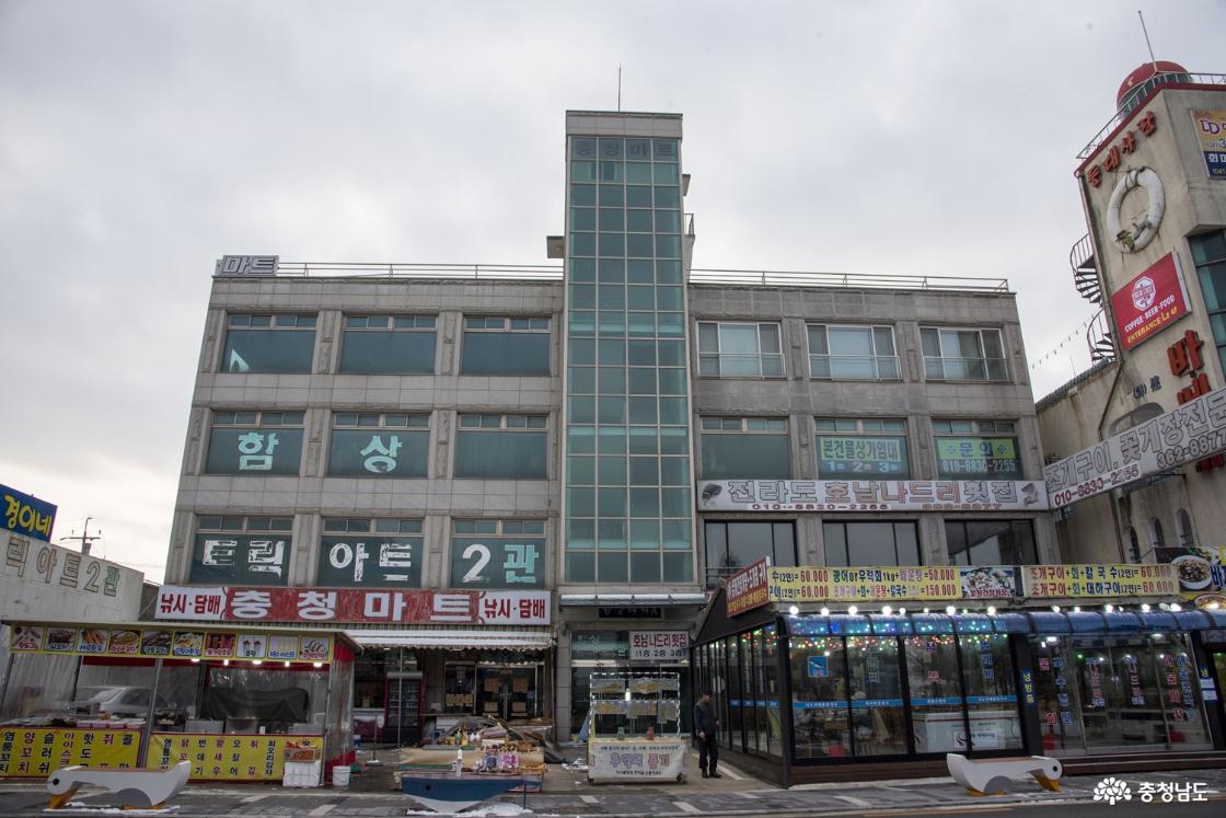 삽교호 관광지 거리 모습