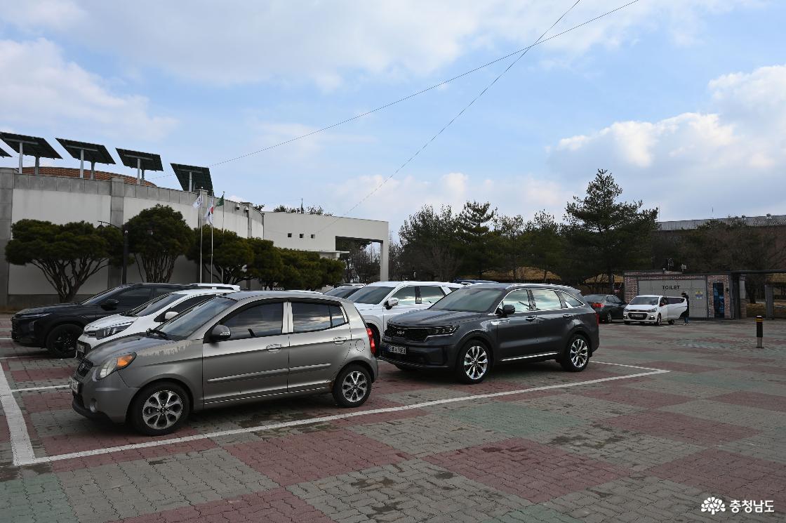 합덕수리민속박물관 주차장의 모습
