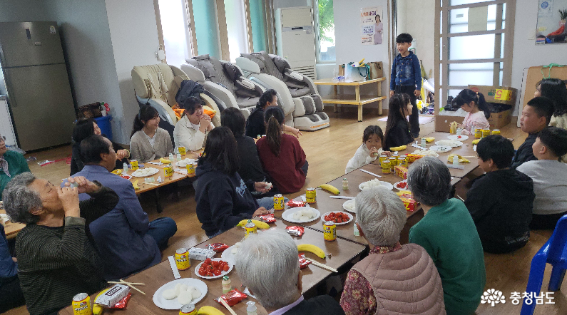 보령 관창초, 인성교육주간을 맞이 경로당 방문