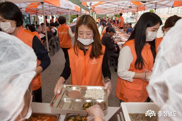 대산으로 출동한 '따뜻한 밥차'
