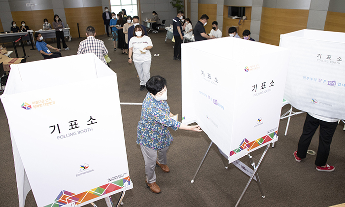 천안시 사전투표율, 앞선 선거보다 높았다
