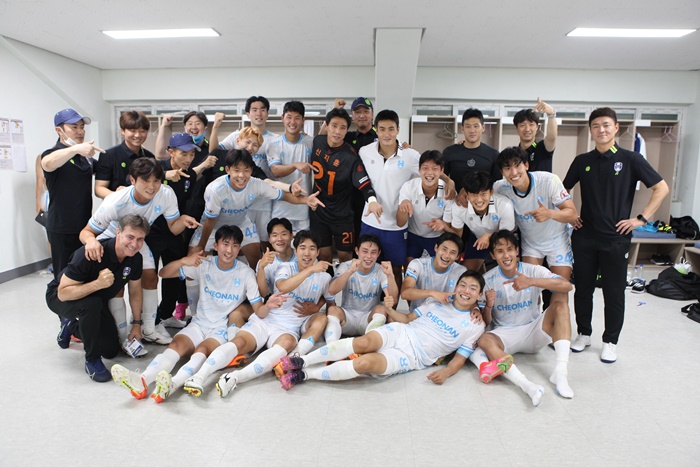 천안시축구단, 11경기 만에 원정서 리그 2승째…감격의 승점 3점 획득
